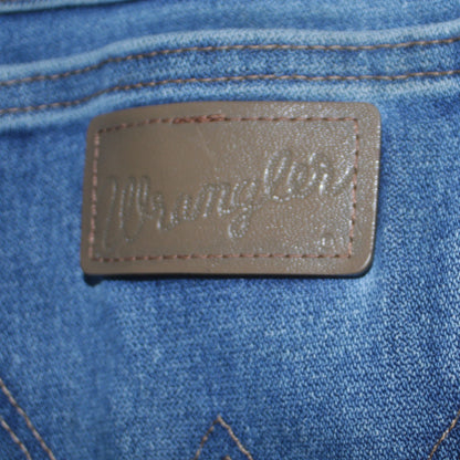 Mens UK Size L Wrangler Regular Fit Straight Blue Jeans