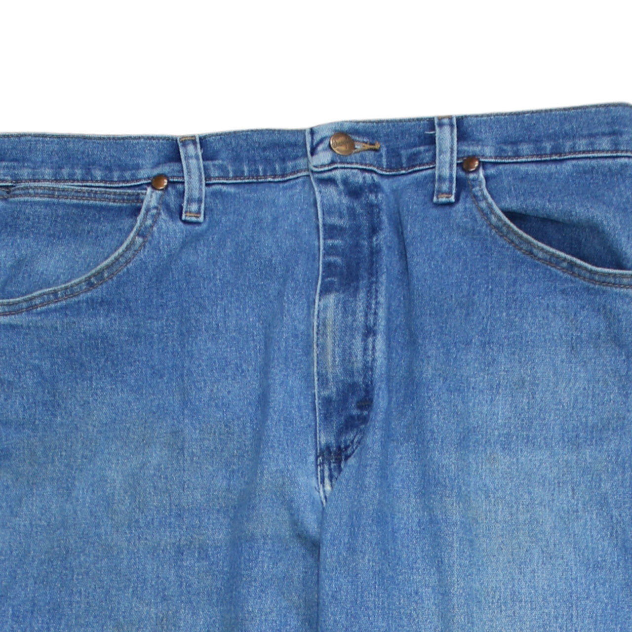 Mens UK Size L Wrangler Regular Fit Straight Blue Jeans