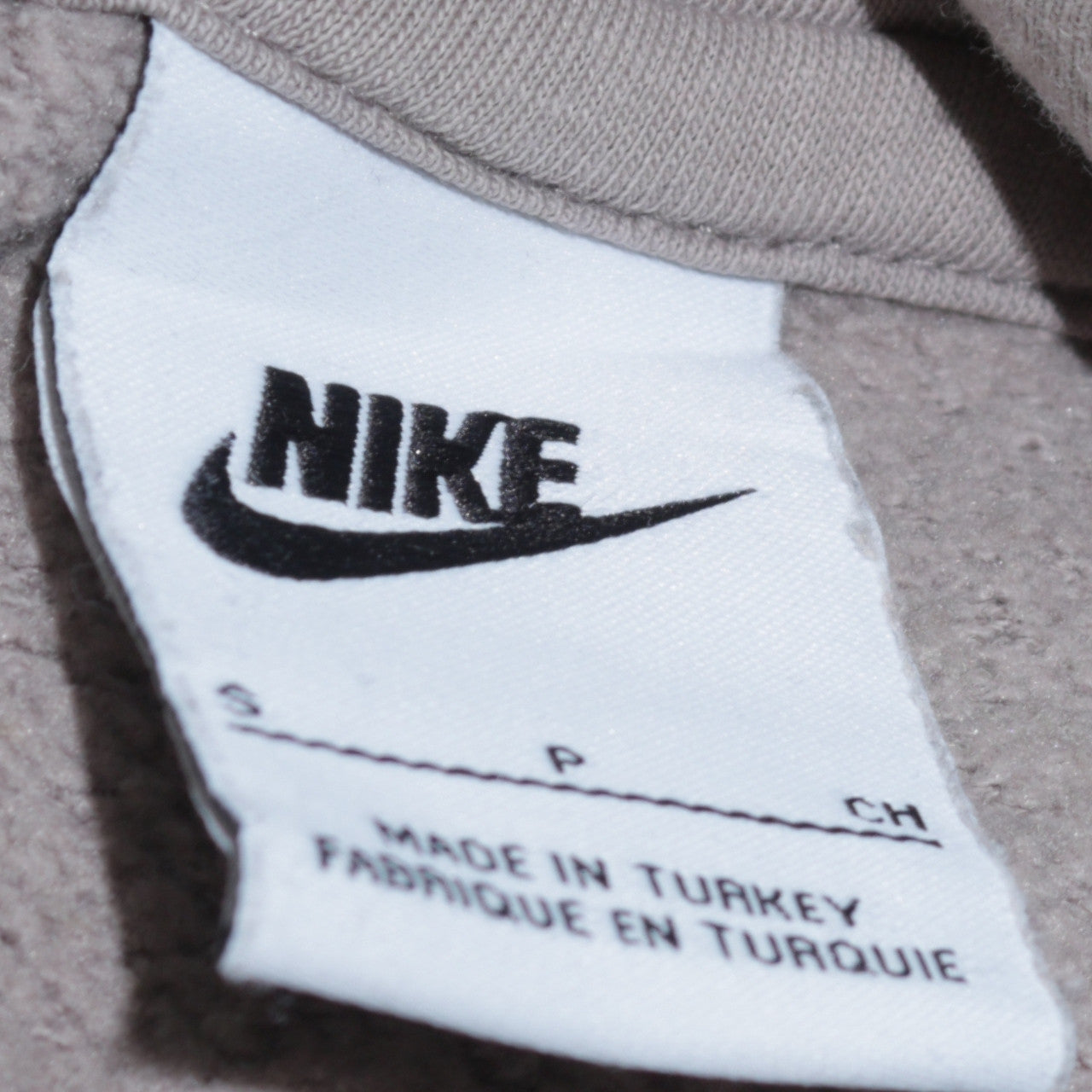 Mens UK Size S Nike Beige Pullover Hoodie