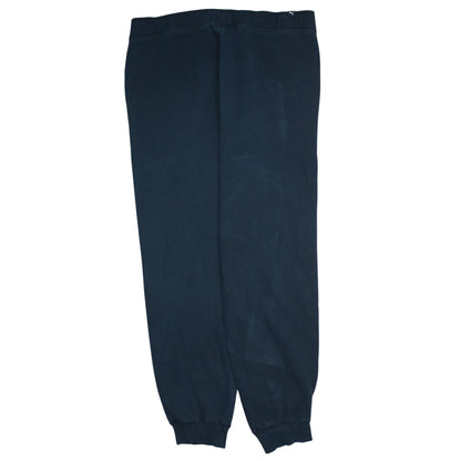Puma Men Black L Jogger Sweatpants Elastic Waist Cuffed Trousers