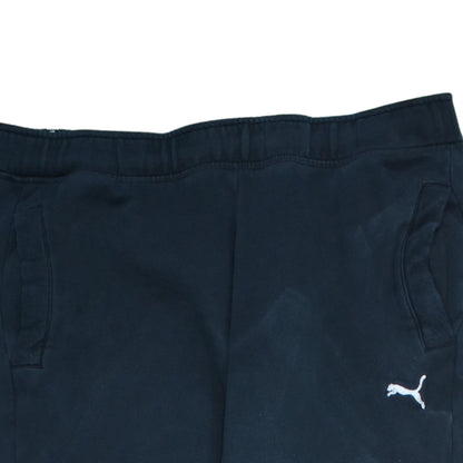 Puma Men Black L Jogger Sweatpants Elastic Waist Cuffed Trousers
