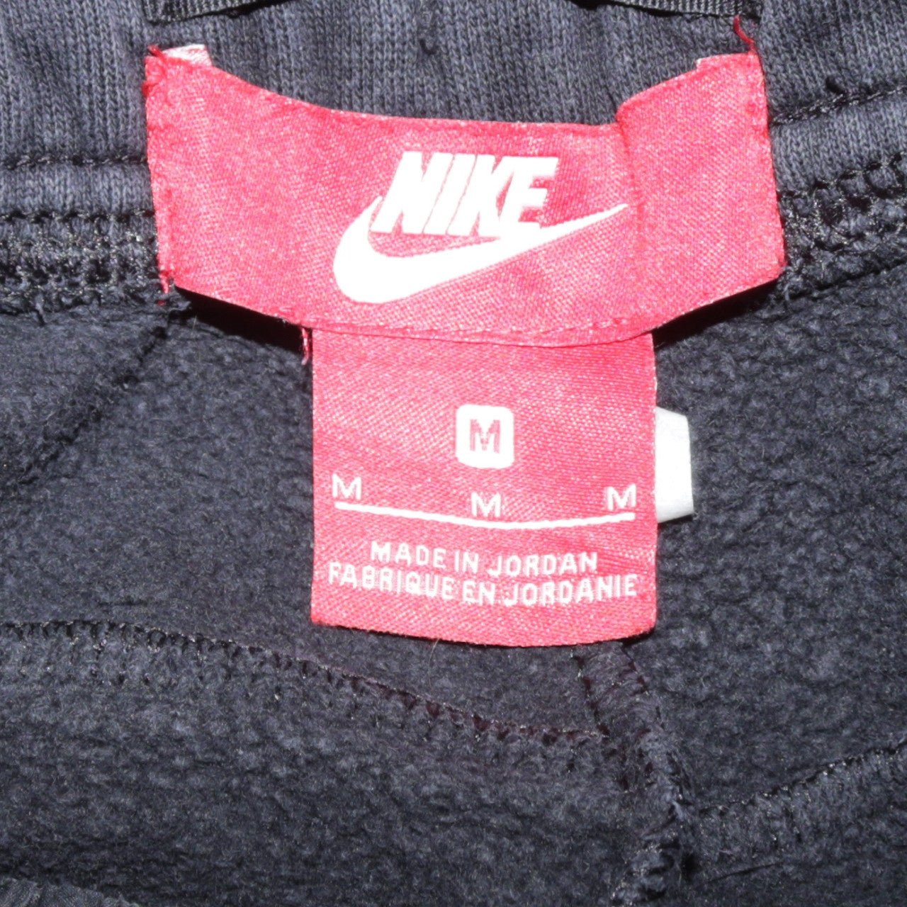 Mens UK Size M Nike Regular Fit Jogger Black Trousers