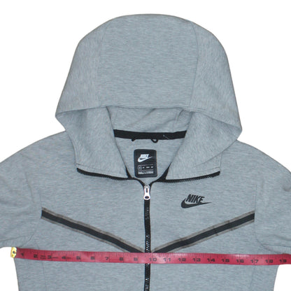 Mens UK Size XS Nike Grey Full Zip Hoodie