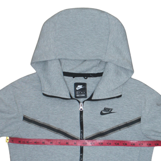 Mens UK Size XS Nike Grey Full Zip Hoodie