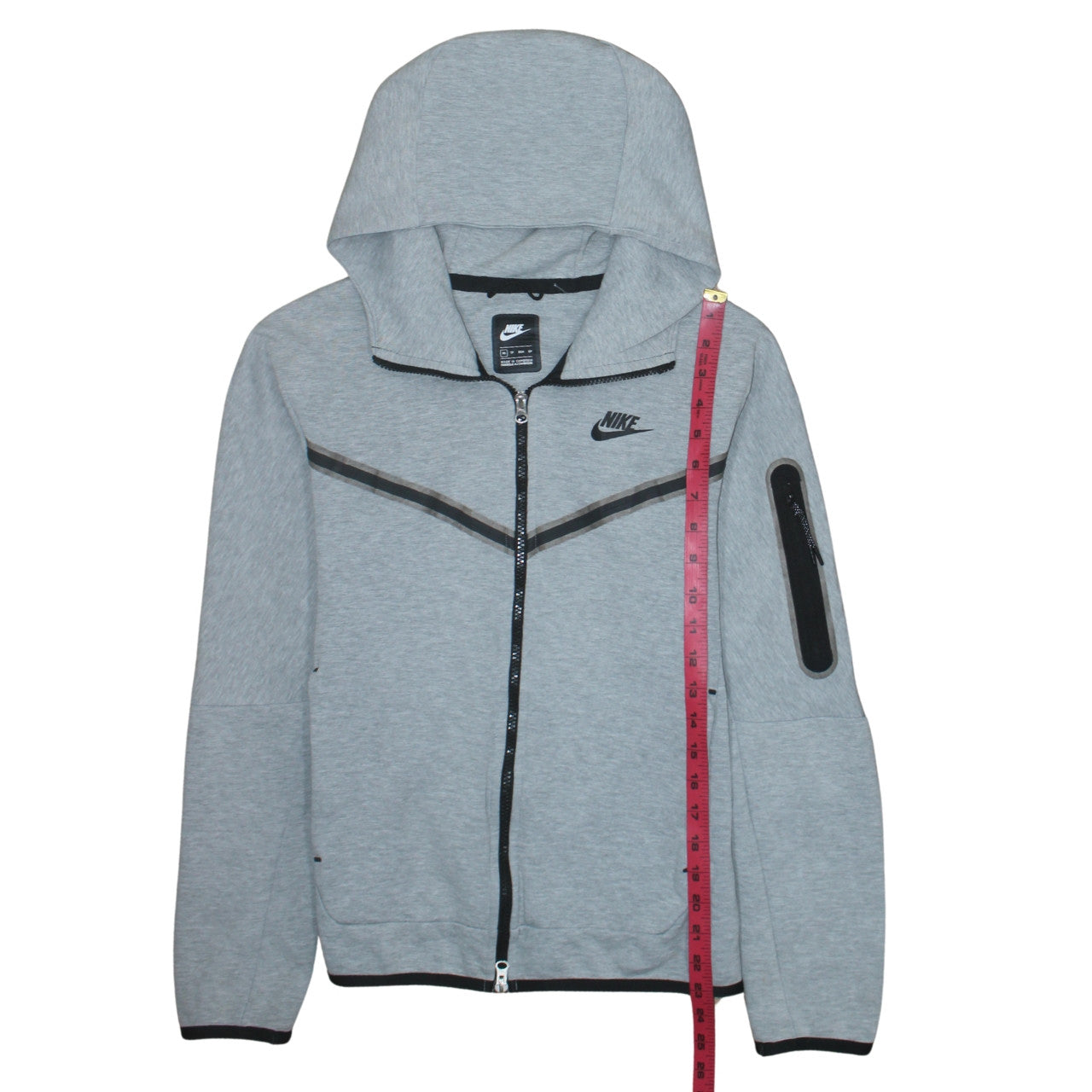 Mens UK Size XS Nike Grey Full Zip Hoodie