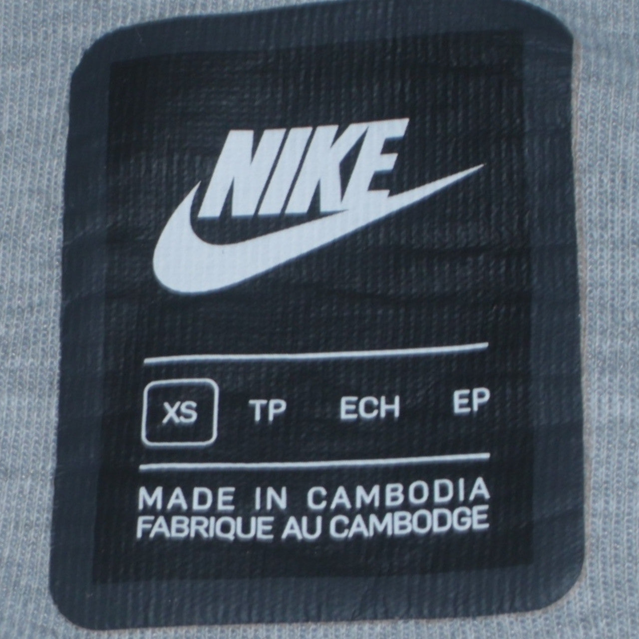 Mens UK Size XS Nike Grey Full Zip Hoodie