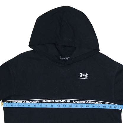 Boys UK Size 16 Years Under armour Black Pullover Hoodie