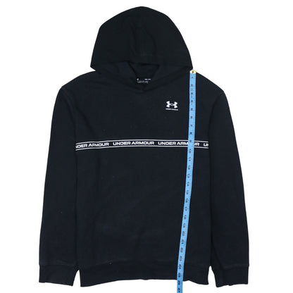Boys UK Size 16 Years Under armour Black Pullover Hoodie