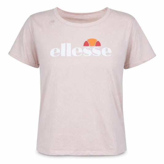Ellesse Womens Pink Crew Neck Short Sleeve Cotton T-Shirt L