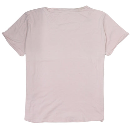 Ellesse Womens Pink Crew Neck Short Sleeve Cotton T-Shirt L