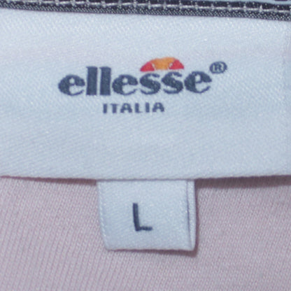 Ellesse Womens Pink Crew Neck Short Sleeve Cotton T-Shirt L