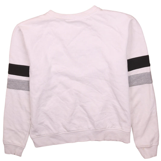 Womens UK Size M FILA White Pullover Sweatshirt