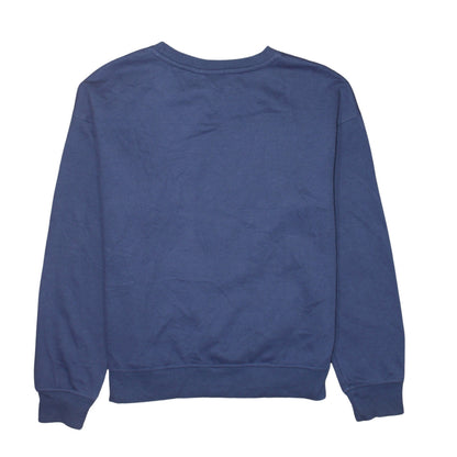 Womens UK Size 2XS Disney Blue Pullover Sweatshirt
