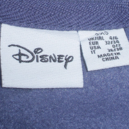 Womens UK Size 2XS Disney Blue Pullover Sweatshirt