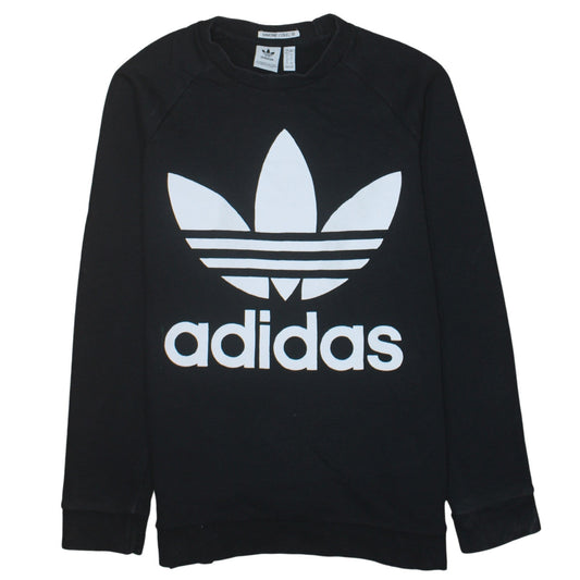 Womens UK Size 16 adidas Black Pullover Sweatshirt