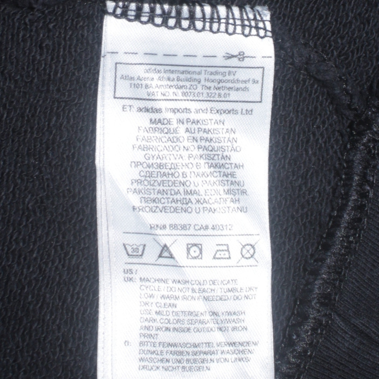 Womens UK Size 16 adidas Black Pullover Sweatshirt