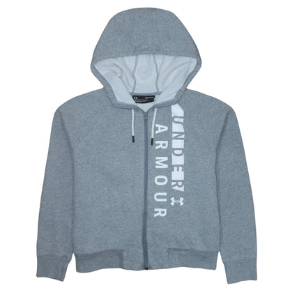 Womens UK Size S Under armour Grey Full Zip Hoodie