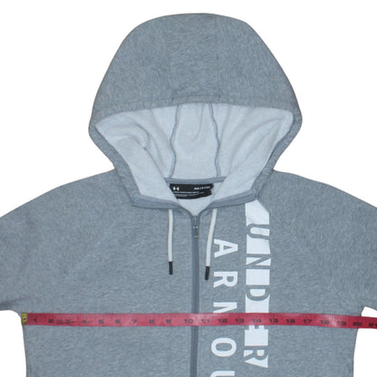 Womens UK Size S Under armour Grey Full Zip Hoodie