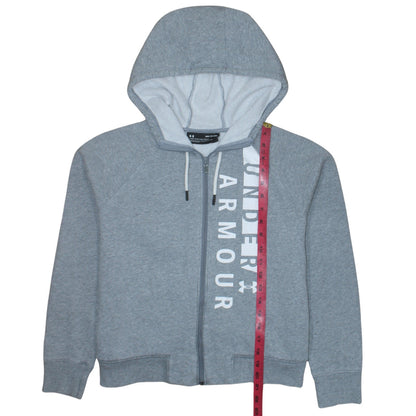 Womens UK Size S Under armour Grey Full Zip Hoodie