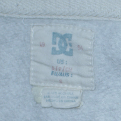 DC Men’s Grey Full Zip Hoodie Size S Regular Fit Embroidered Logo