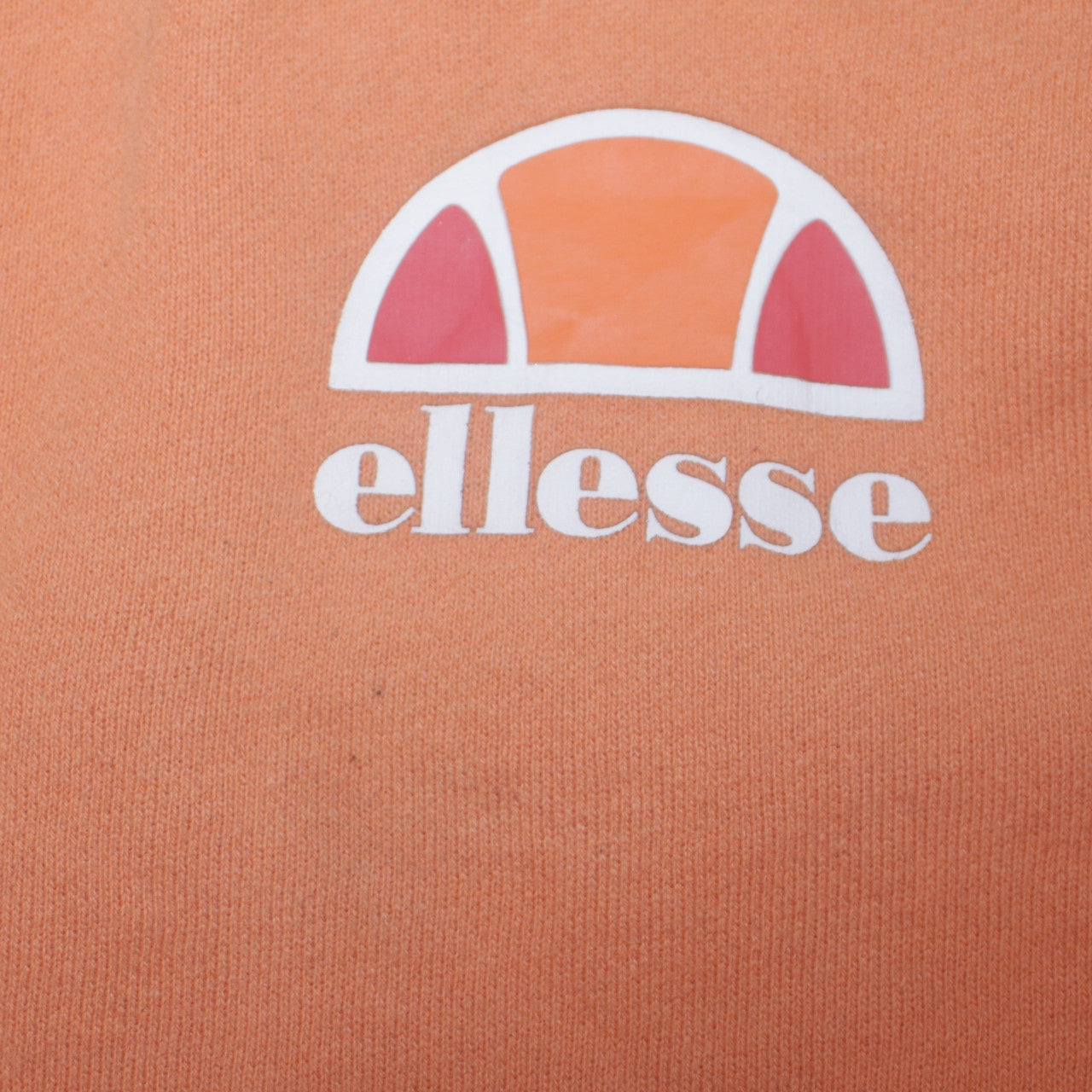 Ellesse Men's Orange Crew Neck Fleece Sweatshirt L Regular Fit