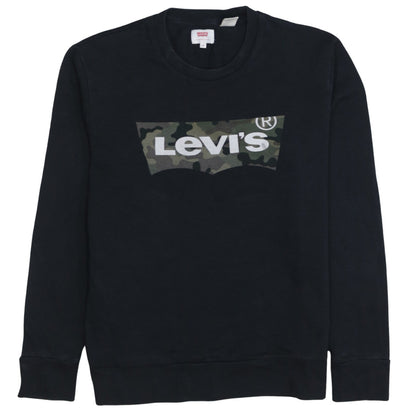 Mens UK Size S Levi's Black Pullover Sweatshirt
