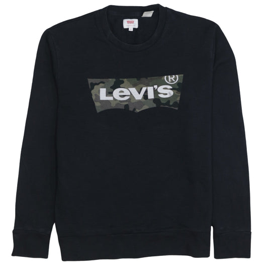 Mens UK Size S Levi's Black Pullover Sweatshirt