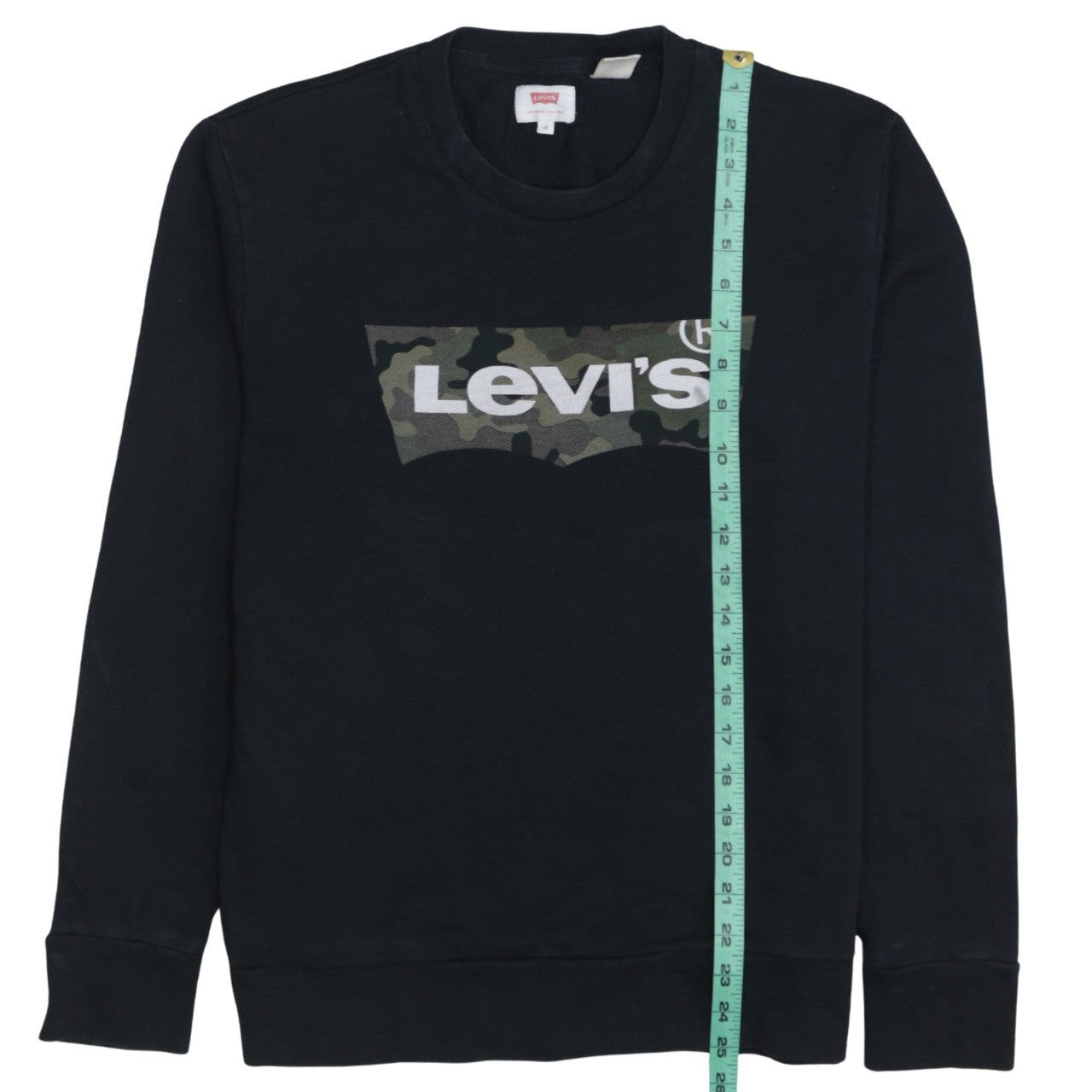 Mens UK Size S Levi's Black Pullover Sweatshirt
