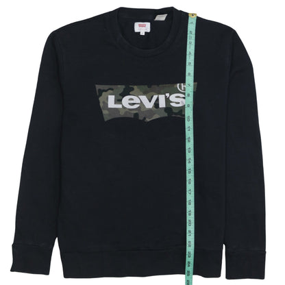 Mens UK Size S Levi's Black Pullover Sweatshirt