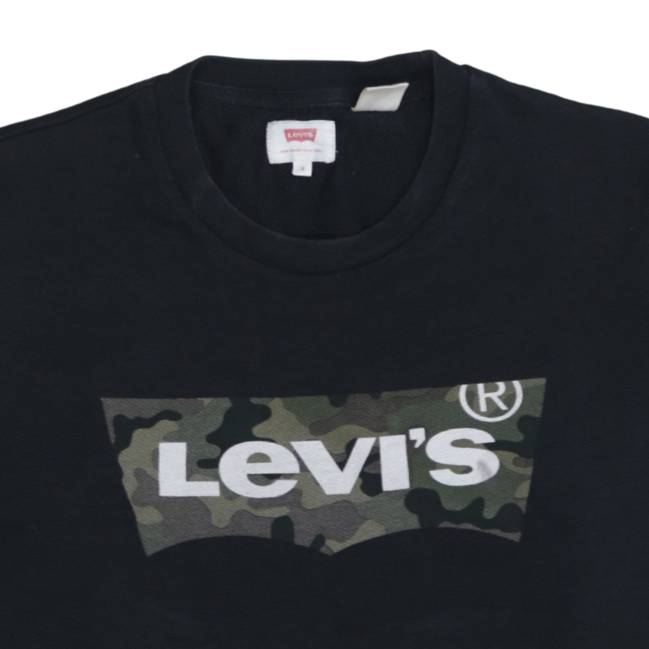 Mens UK Size S Levi's Black Pullover Sweatshirt