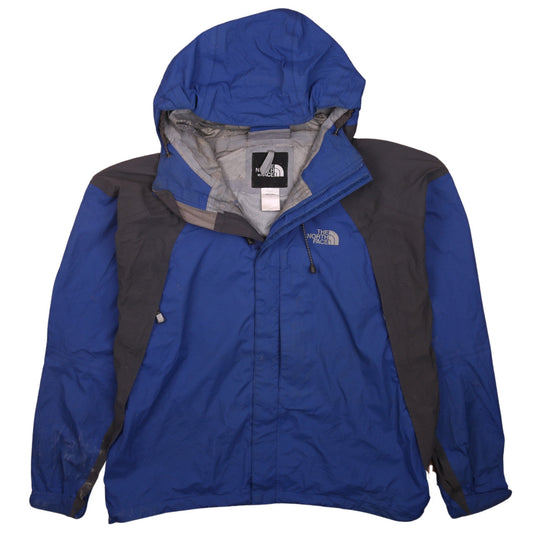 The North Face Men's Blue Waterproof Hooded Rain Jacket L