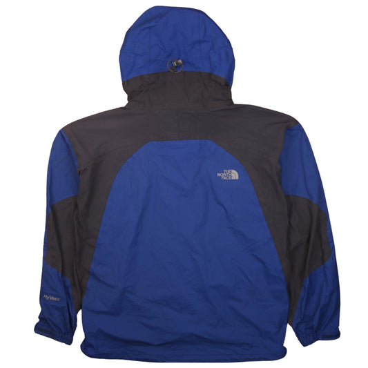 The North Face Men's Blue Waterproof Hooded Rain Jacket L