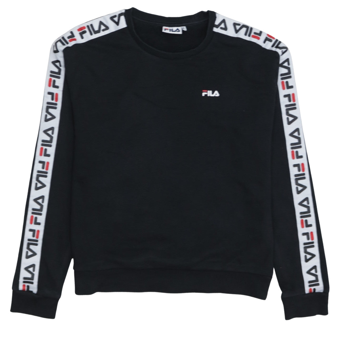 Womens UK Size M FILA Black Pullover Sweatshirt