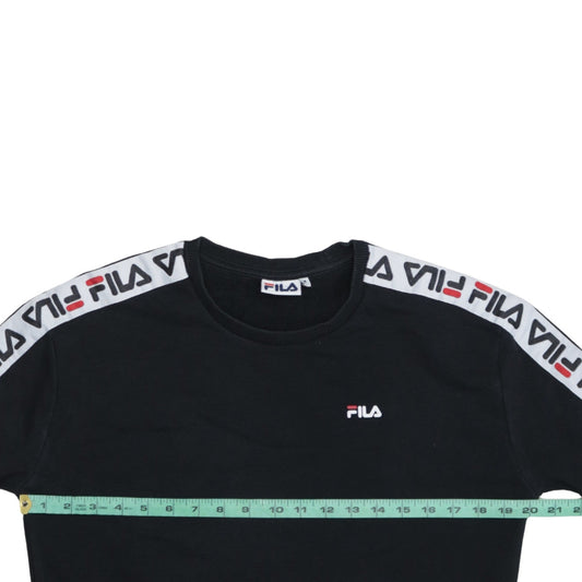 Womens UK Size M FILA Black Pullover Sweatshirt