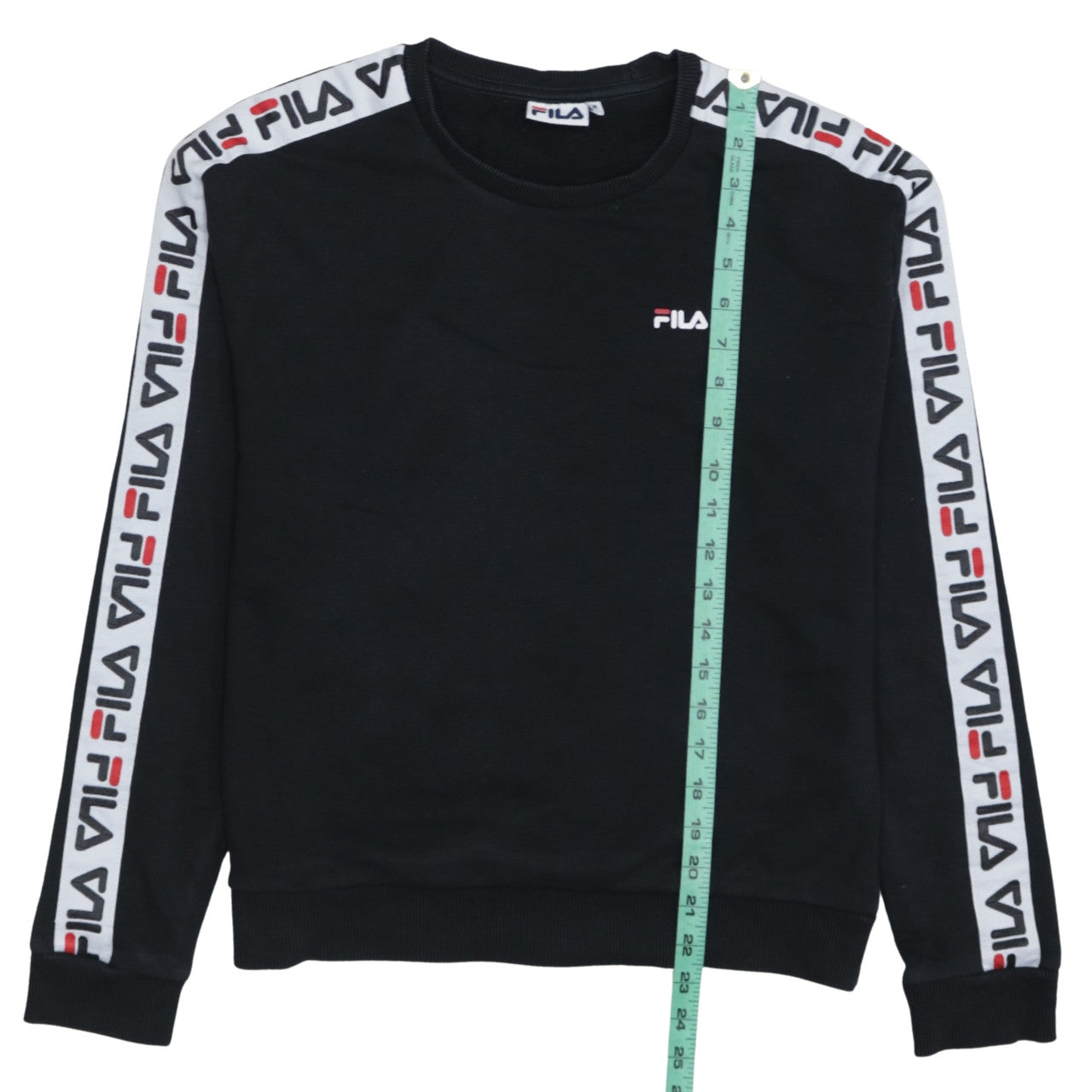 Womens UK Size M FILA Black Pullover Sweatshirt