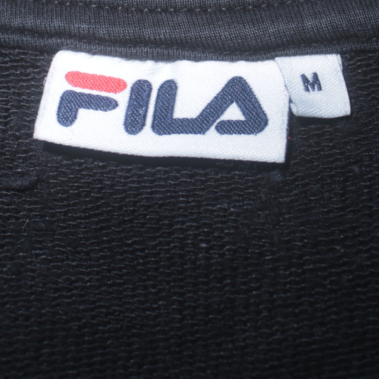 Womens UK Size M FILA Black Pullover Sweatshirt
