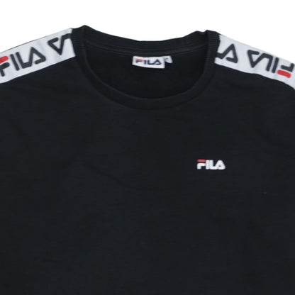 Womens UK Size M FILA Black Pullover Sweatshirt