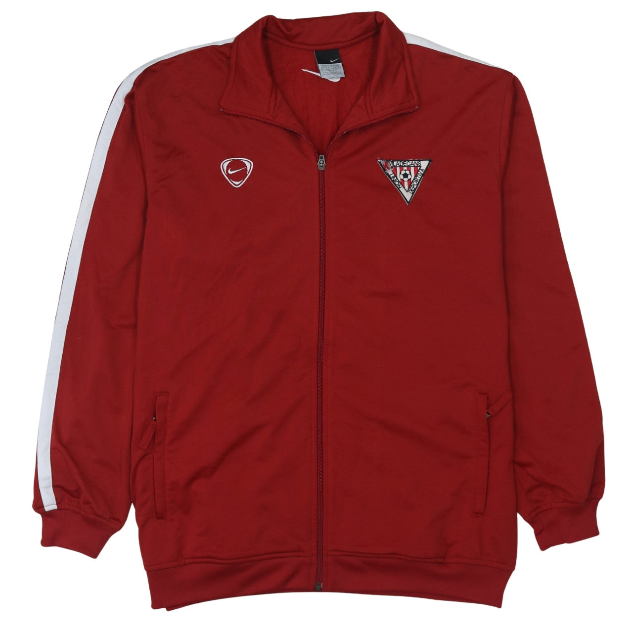 Mens UK Size L Nike Red Full Zip Sweatshirt