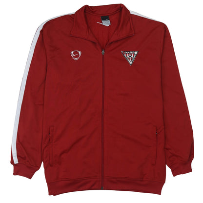 Mens UK Size L Nike Red Full Zip Sweatshirt
