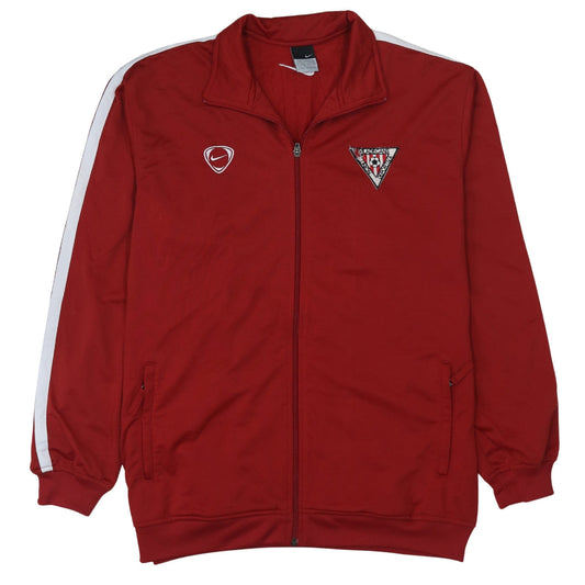 Mens UK Size L Nike Red Full Zip Sweatshirt