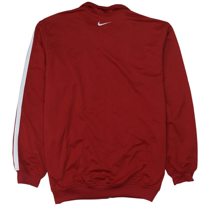 Mens UK Size L Nike Red Full Zip Sweatshirt