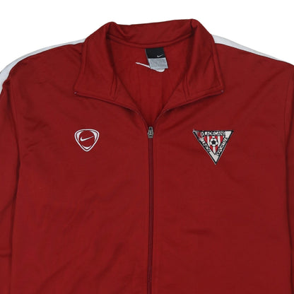 Mens UK Size L Nike Red Full Zip Sweatshirt