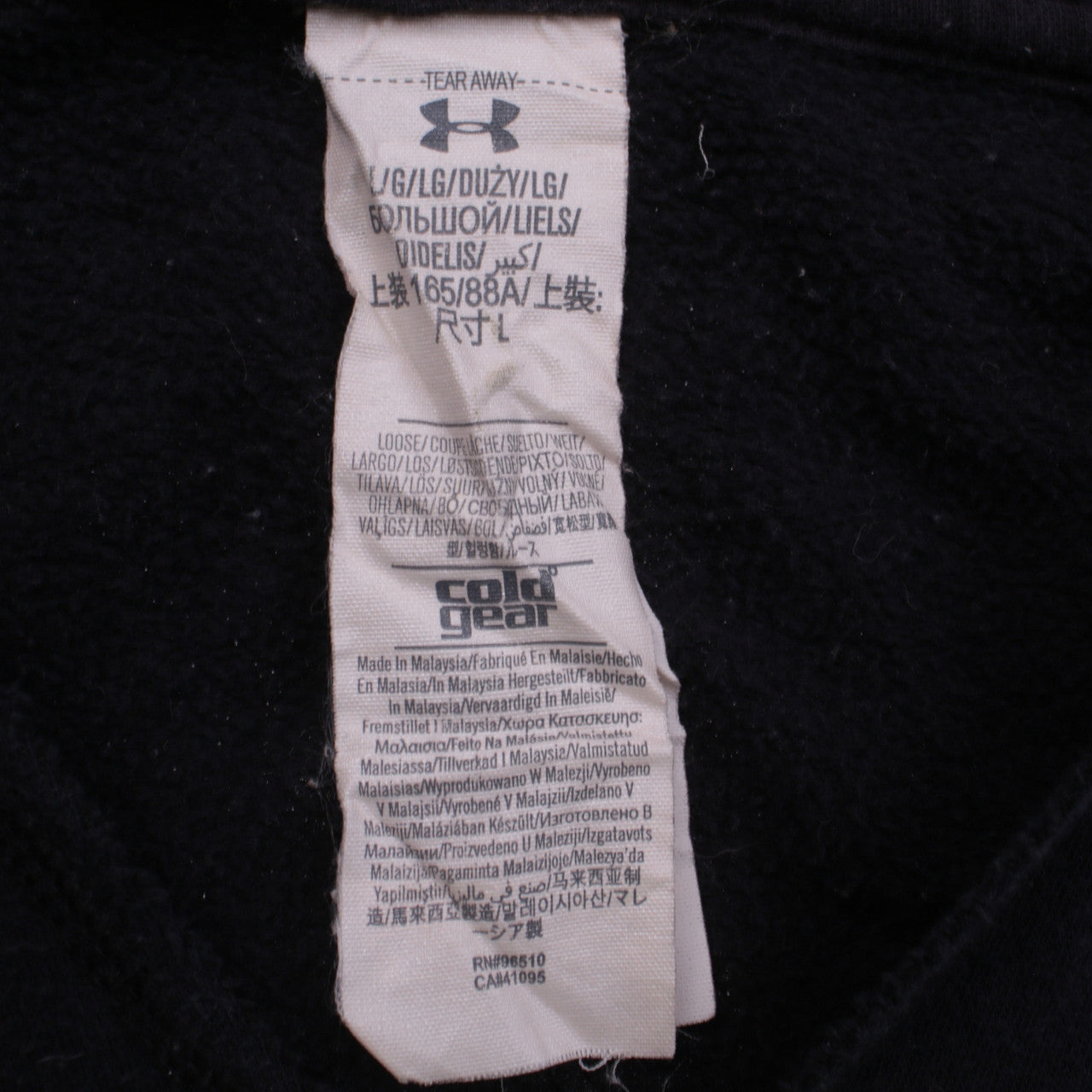 Womens UK Size L Under armour Black Pullover Hoodie