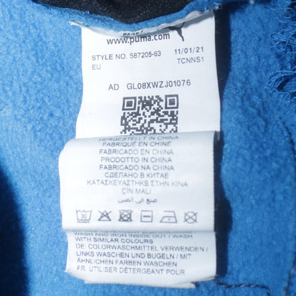 Mens UK Size L PUMA Blue Pullover Hoodie