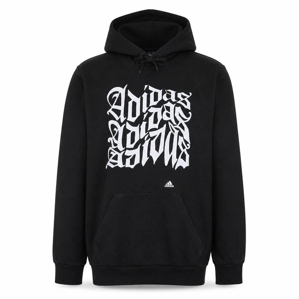 Mens UK Size S adidas Black Pullover Hoodie