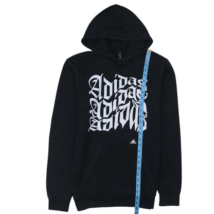Mens UK Size S adidas Black Pullover Hoodie
