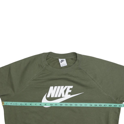 Womens UK Size L Nike Green Pullover Sweatshirt