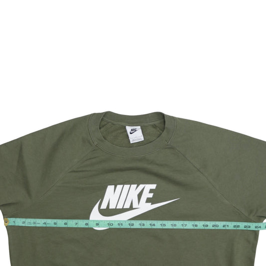 Womens UK Size L Nike Green Pullover Sweatshirt