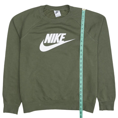 Womens UK Size L Nike Green Pullover Sweatshirt