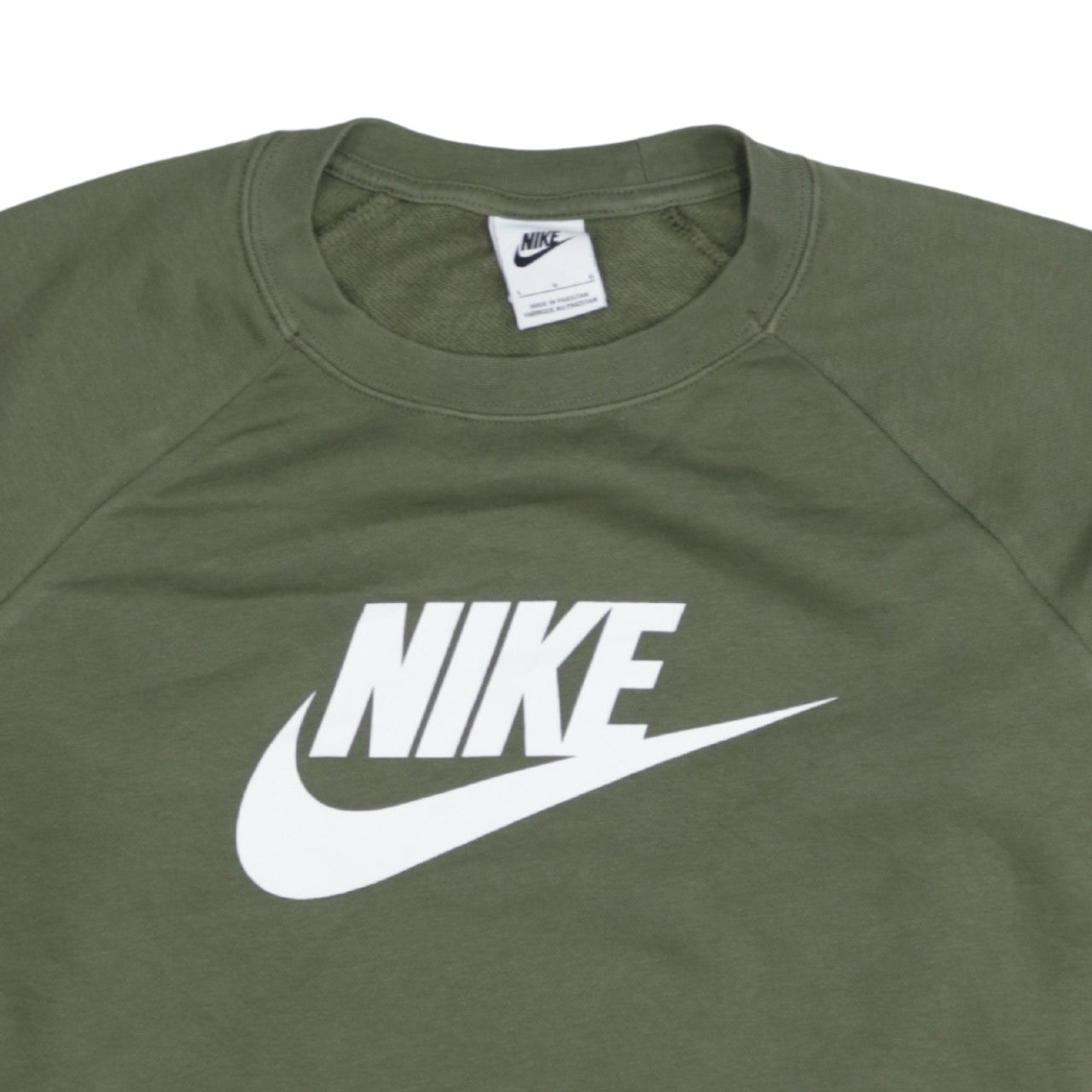 Womens UK Size L Nike Green Pullover Sweatshirt
